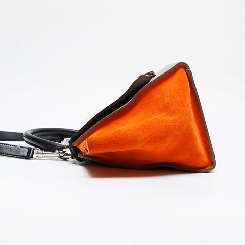 CELINE Leather Trapeze 2way Handbag multicolor WS21456