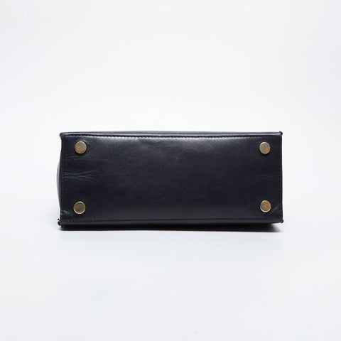 BALENCIAGA 2way leather Shoulder Bag Navy WS21458