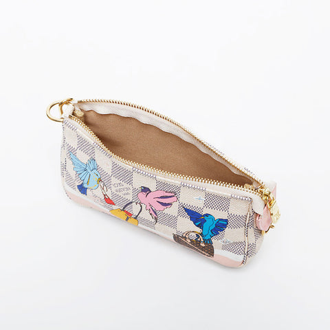 ルイ・ヴィトン LOUIS VUITTON 2018年 ダミエアズール アクセソワール ハンドバッグ ホワイト WS21459