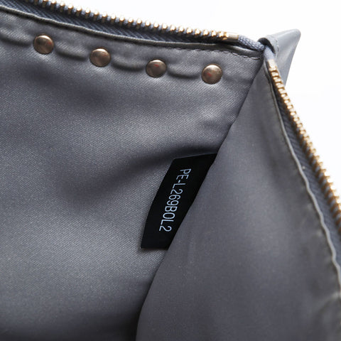 VALENTINO Leather studs Clutch bag gray WS21461