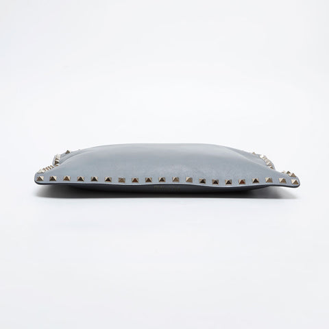 VALENTINO Leather studs Clutch bag gray WS21461