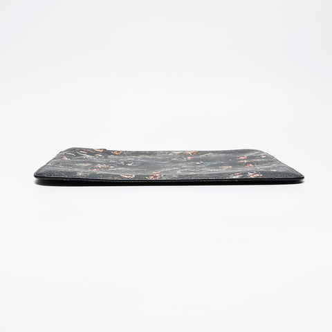 GIVENCHY Leather dog print Rottweiler Clutch bag black WS21462