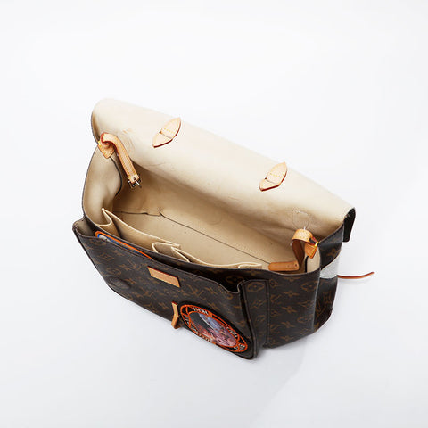 LOUIS VUITTON 2014 Louis Vuitton x Cindy Sherman 字母组合相机邮差包单肩包棕色 WS21463