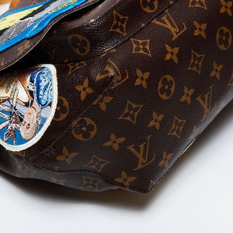 LOUIS VUITTON 2014 Louis Vuitton x Cindy Sherman 字母组合相机邮差包单肩包棕色 WS21463