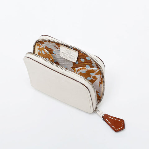 HERMES U engraving 2022 Coin case white WS21464