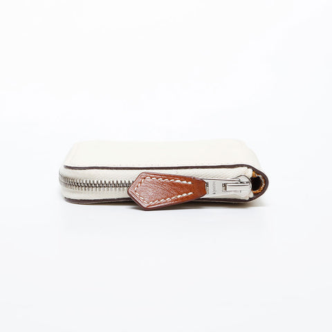 HERMES U engraving 2022 Coin case white WS21464