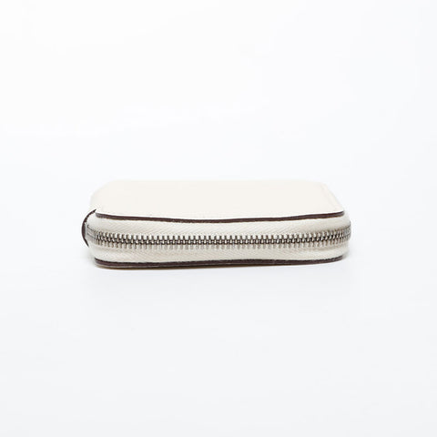 HERMES U engraving 2022 Coin case white WS21464