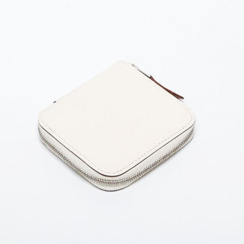 HERMES U engraving 2022 Coin case white WS21464