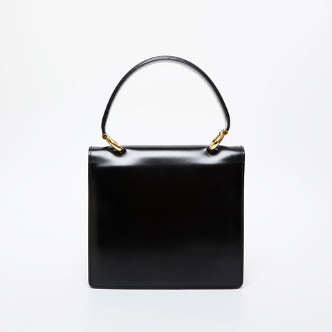 CELINE Gancini Gold Metal Handbag black WS21468