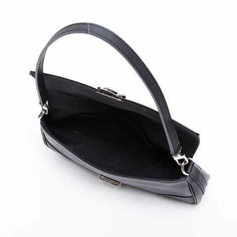 LOUIS VUITTON 2005 Epi Pochette Segur Pouch Shoulder Bag black WS21469