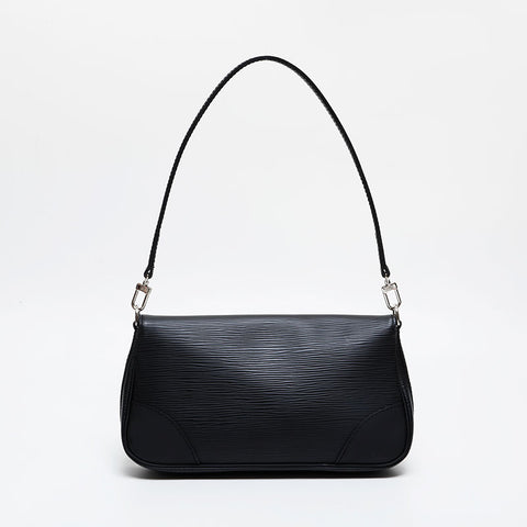 LOUIS VUITTON 2005 Epi Pochette Segur Pouch Shoulder Bag black WS21469