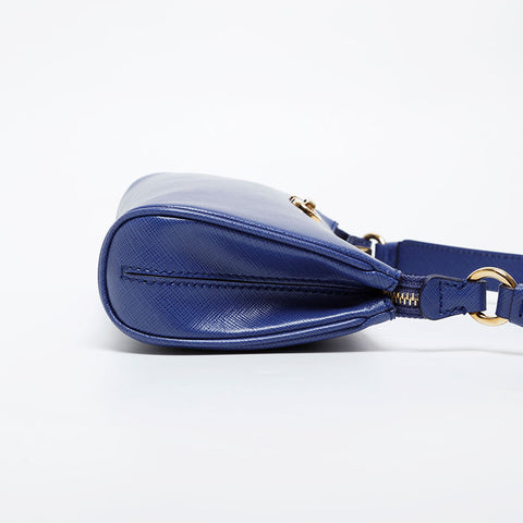 Salvatore Ferragamo Double Gancini one belt accessory pouch Shoulder Bag blue WS21470