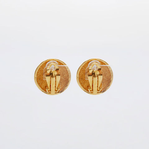 CHANEL COCO Mark Button Matelasse Earring gold WS21474
