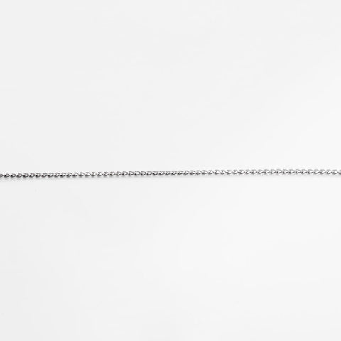 CHANEL 05V 2005 COCO Mark Necklace Silver WS21475