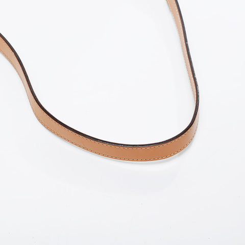 CELINE Macadam PVC Shoulder Bag Brown WS21476