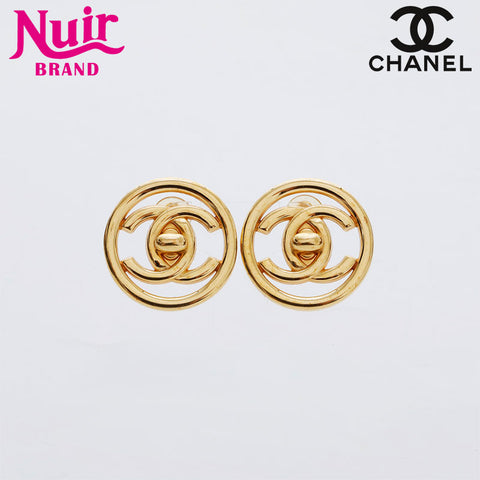 CHANEL Turnlock COCO Mark 97P 1997 Earring gold WS21478