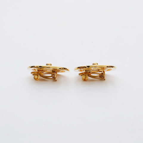 CHANEL Turnlock COCO Mark 97P 1997 Earring gold WS21478