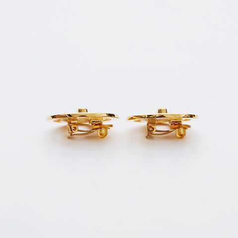 CHANEL Turnlock COCO Mark 97P 1997 Earring gold WS21478