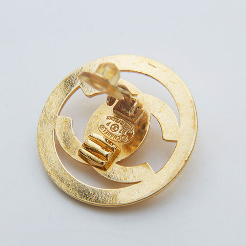 CHANEL Turnlock COCO Mark 97P 1997 Earring gold WS21478
