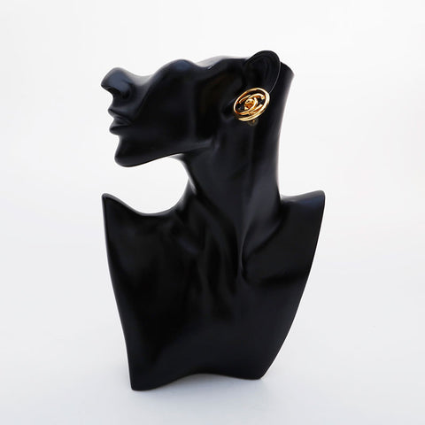 CHANEL Turnlock COCO Mark 97P 1997 Earring gold WS21478