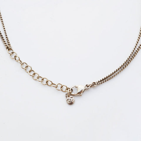 CHANEL 09C 2009 COCO Mark Cube 2-row Necklace multicolor WS21479