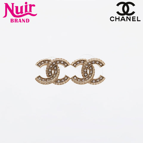 CHANEL F17V 2017 COCO Mark Rhinestone Pierce gold WS21480
