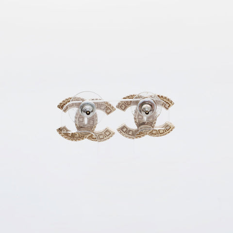CHANEL F17V 2017 COCO Mark Rhinestone Pierce gold WS21480