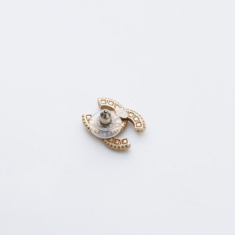 CHANEL F17V 2017 COCO Mark Rhinestone Pierce gold WS21480