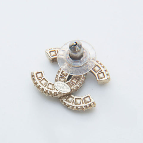 CHANEL F17V 2017 COCO Mark Rhinestone Pierce gold WS21480