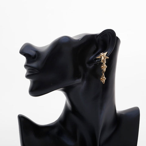 CHANEL A17C 2017 Boucle d'oreille Star Drop COCO Mark or WS21483
