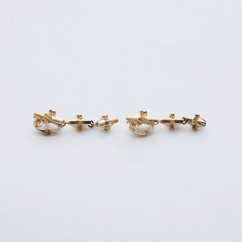 CHANEL A17C 2017 Boucle d'oreille Star Drop COCO Mark or WS21483