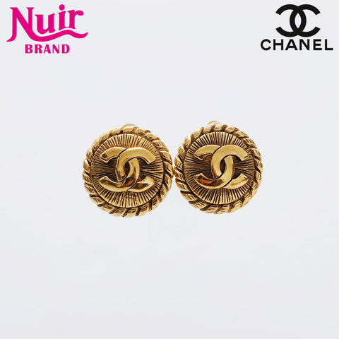 CHANEL COCO Mark button Earring gold WS21488
