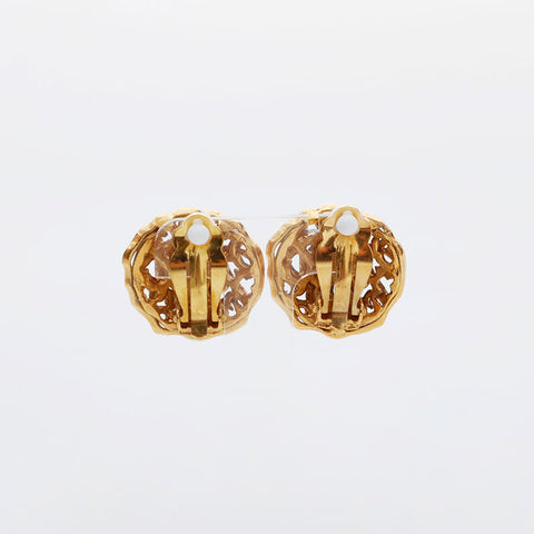 CHANEL 2cc5 COCO Mark 1990 Earring gold WS21491