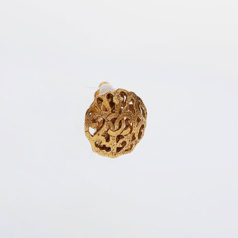 CHANEL 2cc5 COCO Mark 1990 Earring gold WS21491