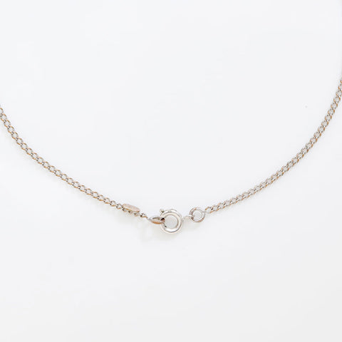 CHANEL 06V 2006 COCO Mark Necklace Silver WS21494