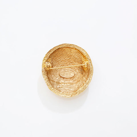 CHANEL 2cc9 1994 COCO Mark Brooch gold WS21499