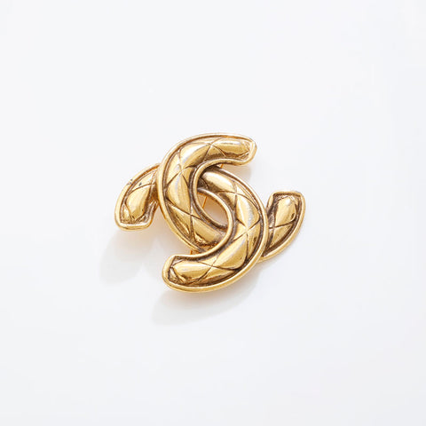 CHANEL Matrasse COCO Mark Brooch gold WS21500