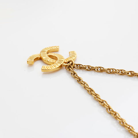 CHANEL COCO Mark Necklace gold WS21502