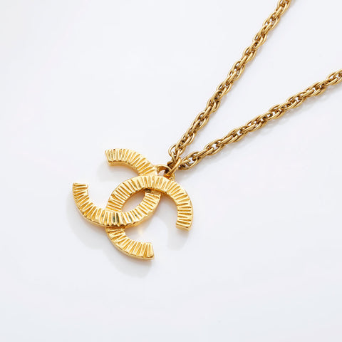 CHANEL COCO Mark Necklace gold WS21502