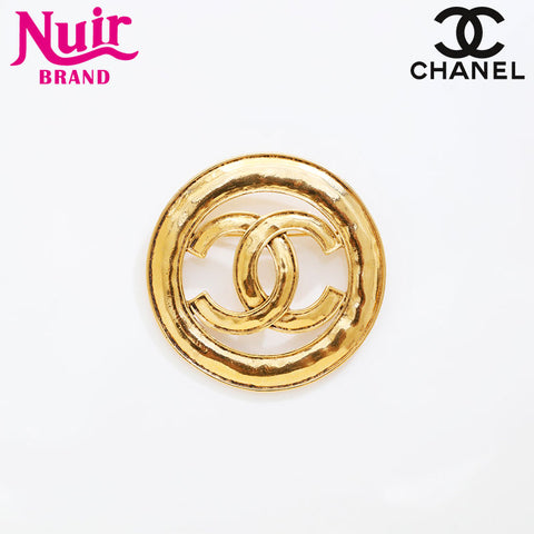 CHANEL 94P 1994 Round COCO Mark Brooch gold WS21503