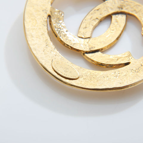 CHANEL 94P 1994 Round COCO Mark Brooch gold WS21503