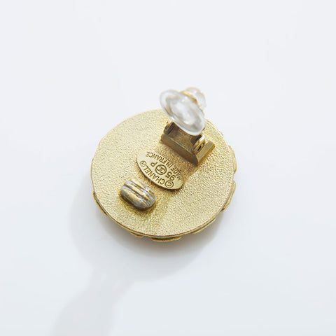 CHANEL 95P 1995 COCO Mark Earring gold WS21506