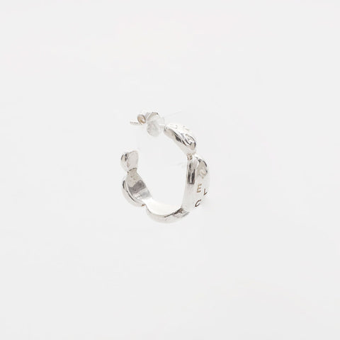 CHANEL Logo hoop Pierce Silver WS21509