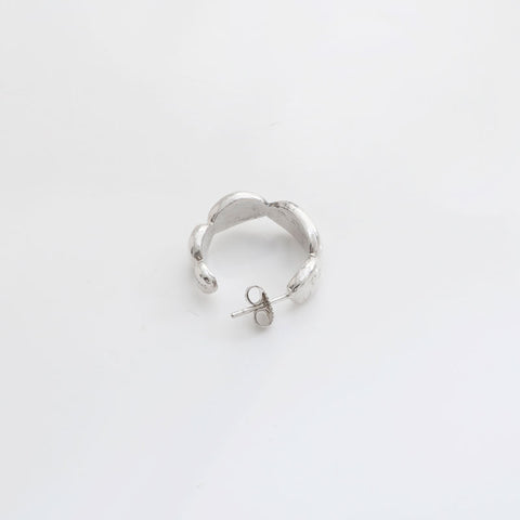 CHANEL Logo hoop Pierce Silver WS21509