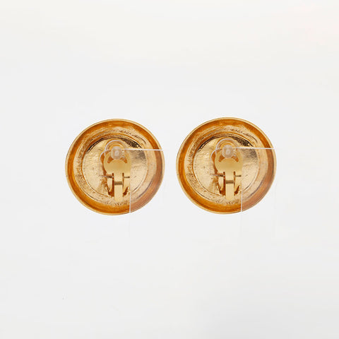 CHANEL Pearl round Earring gold WS21514