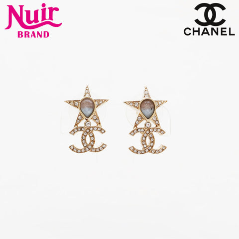 CHANEL I23P 2023 COCO Mark Rhinestone Pierce gold WS21516