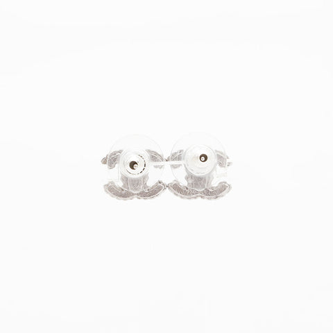 CHANEL A13P 2013 Mini COCO Mark Rhinestone Pierce Silver WS21519