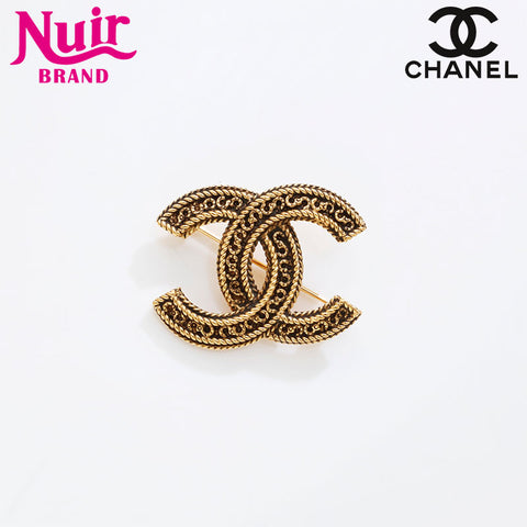 CHANEL Mini COCO Mark Brooch gold WS21521