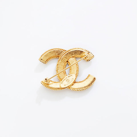 CHANEL Mini COCO Mark Brooch gold WS21521
