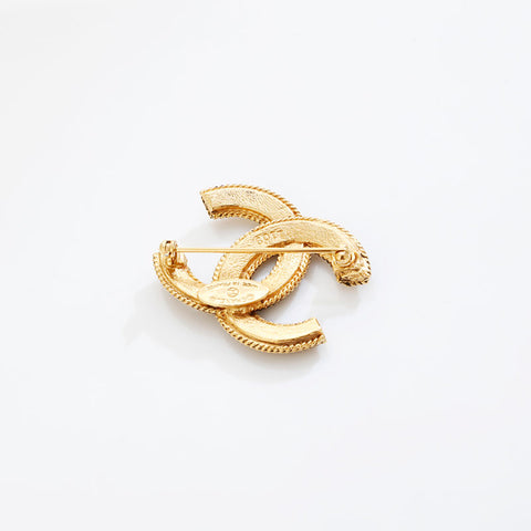 CHANEL Mini COCO Mark Brooch gold WS21521